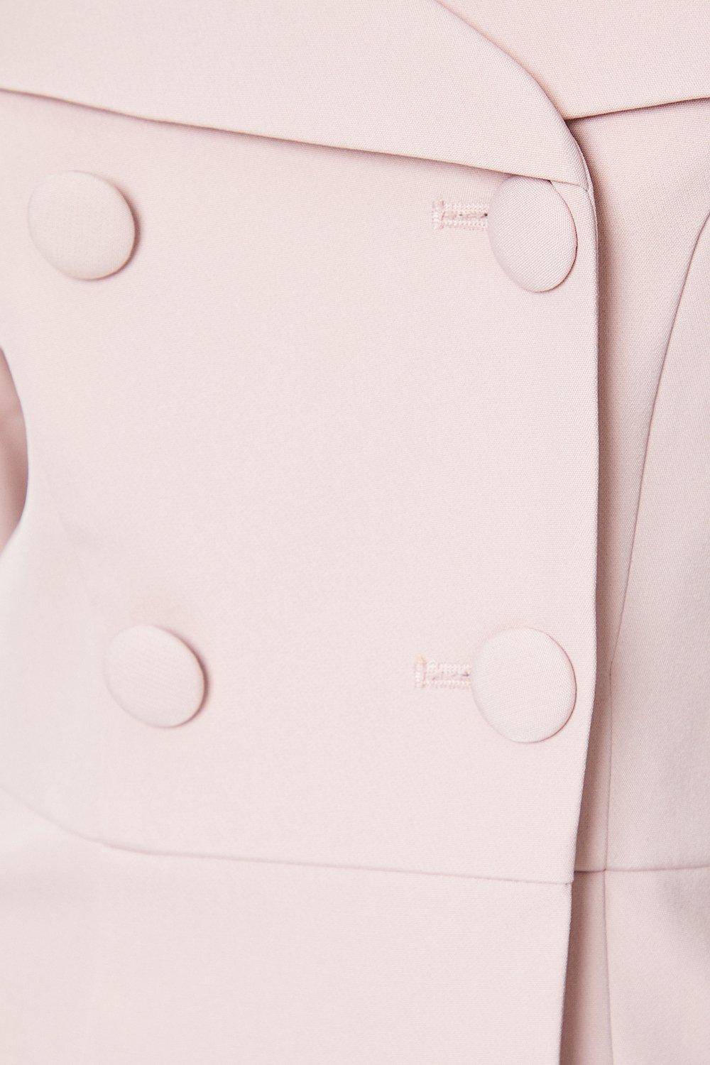 Coast Veste Peplum à Épaules Dénudées et Manches 3/4