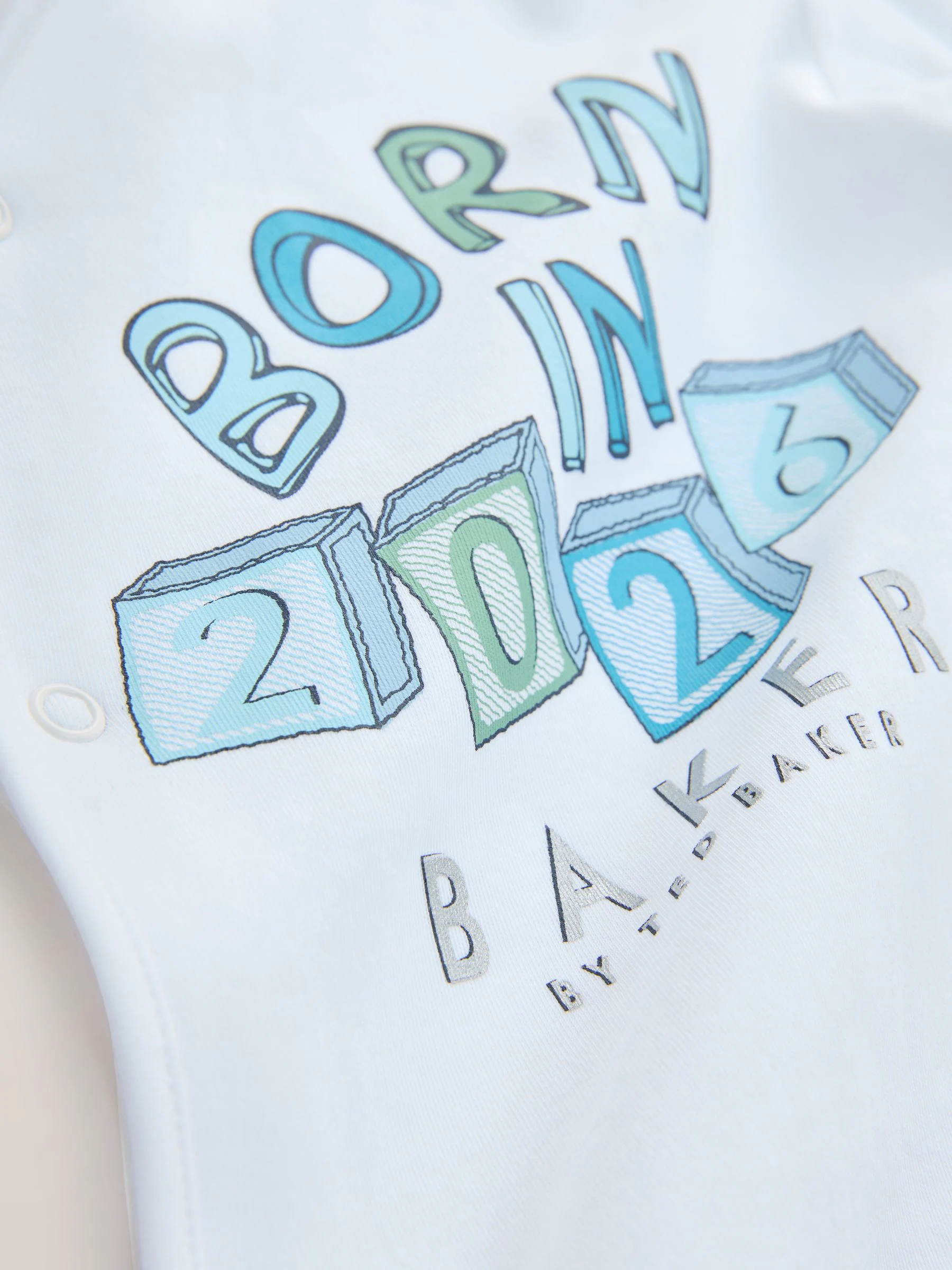 Baker by Ted Baker - Born in 2026 - Witte babypyjama