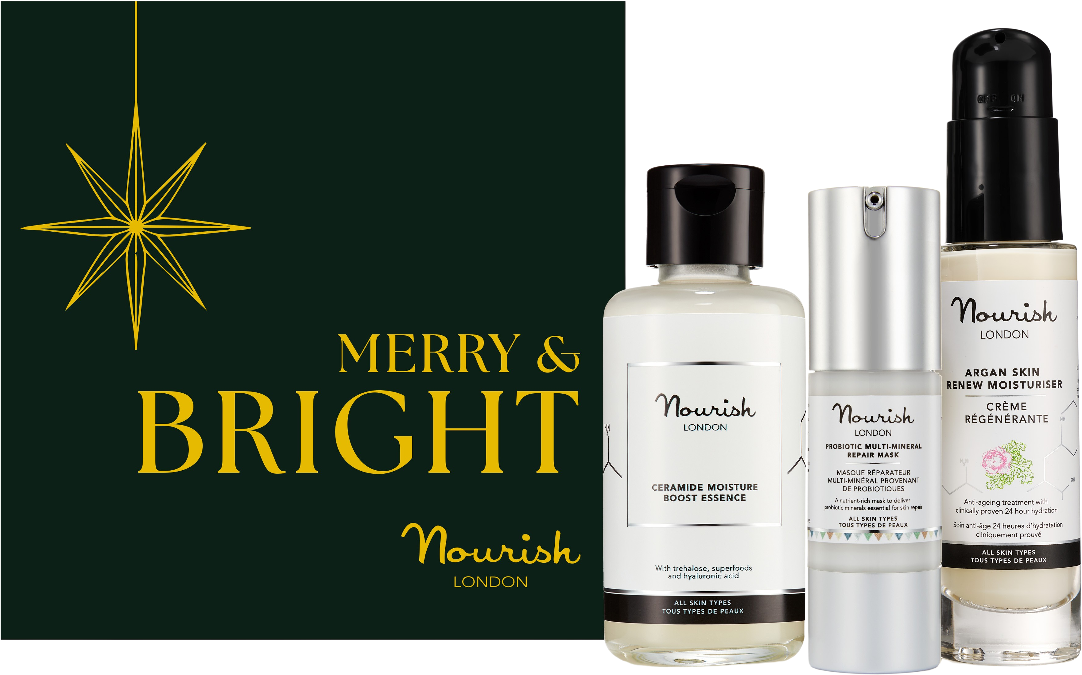 Nourish London  Merry & Bright Gift Set