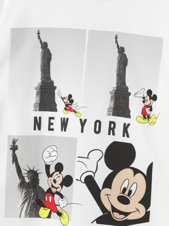 Camiseta Mickey Mouse ©DS maxiprint - Branca
