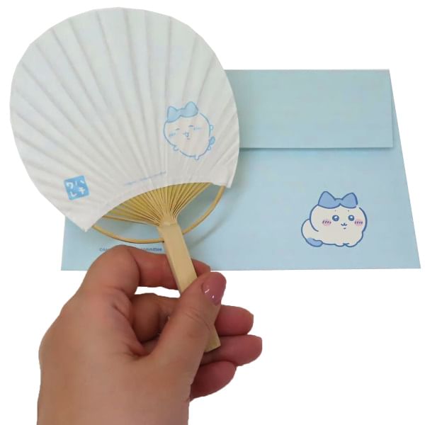Ensky - Chiikawa Hand Fan Wenskaart (Hachiware)