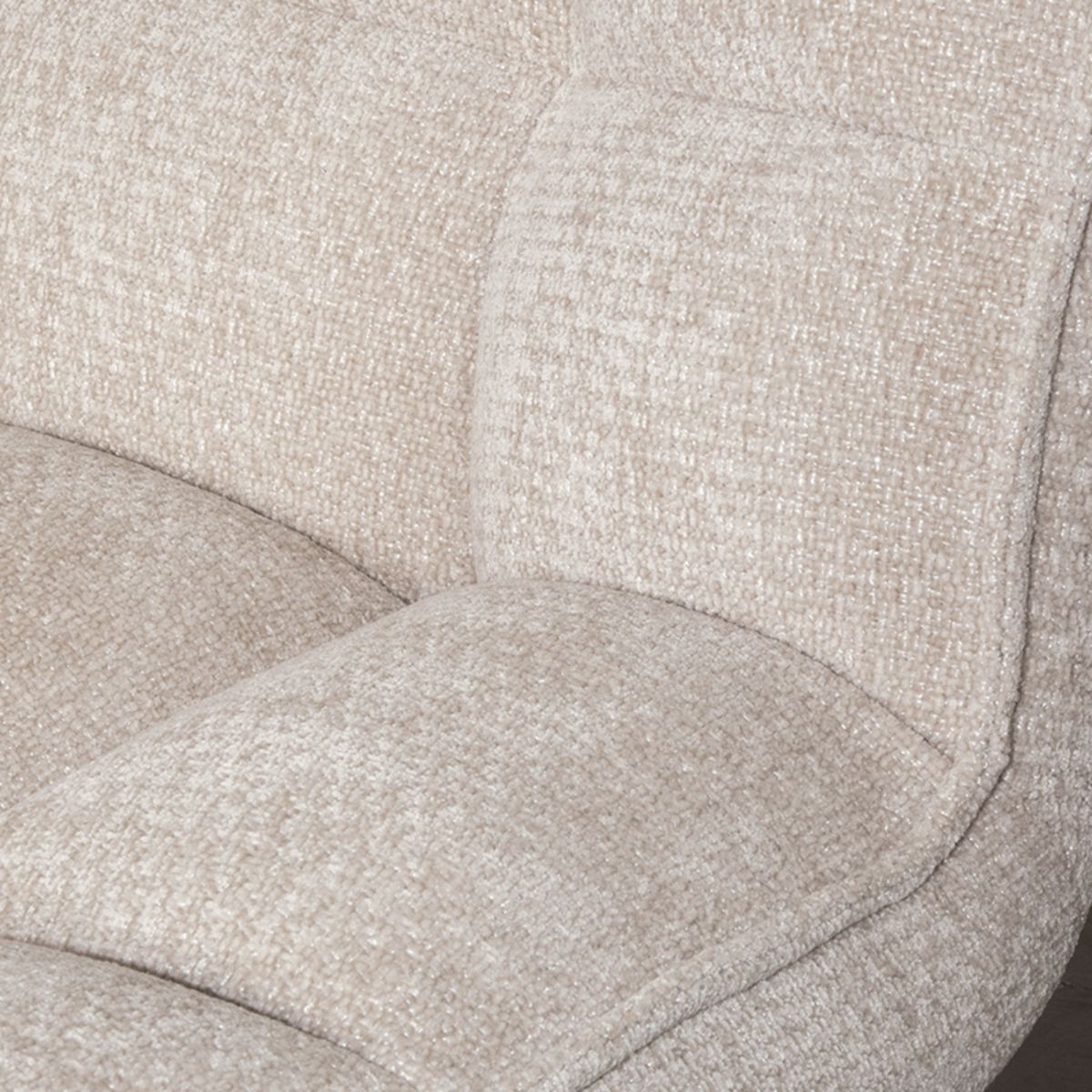 Draaifauteuil Naturel WU-65.006 Vince B63 x D74 x H91 cm