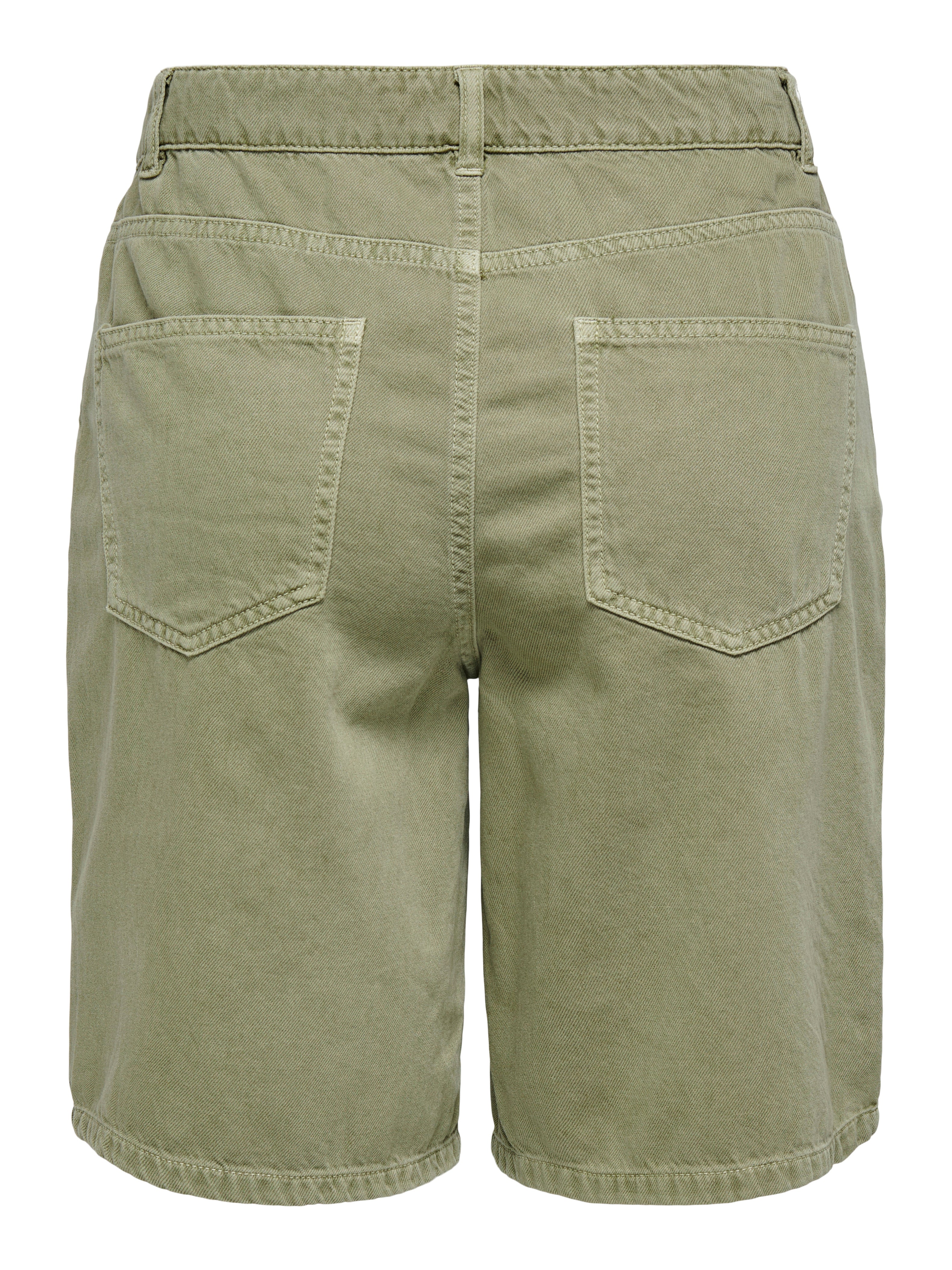 ONLSILLA Mittlere Taille Locker geschnitten Bermuda Shorts Aloe