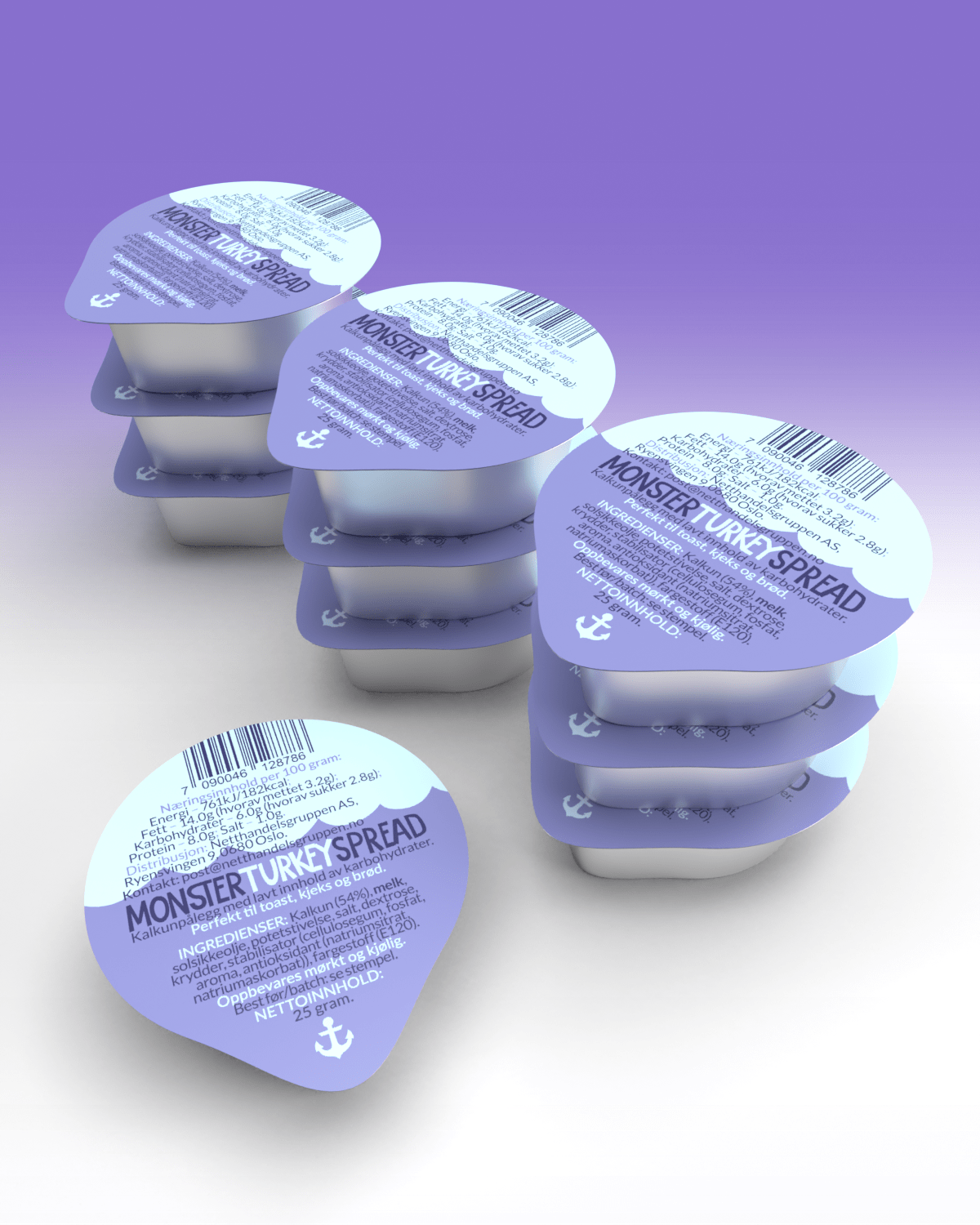 Monster Turkey Spread 10x25g - TIPAKNING