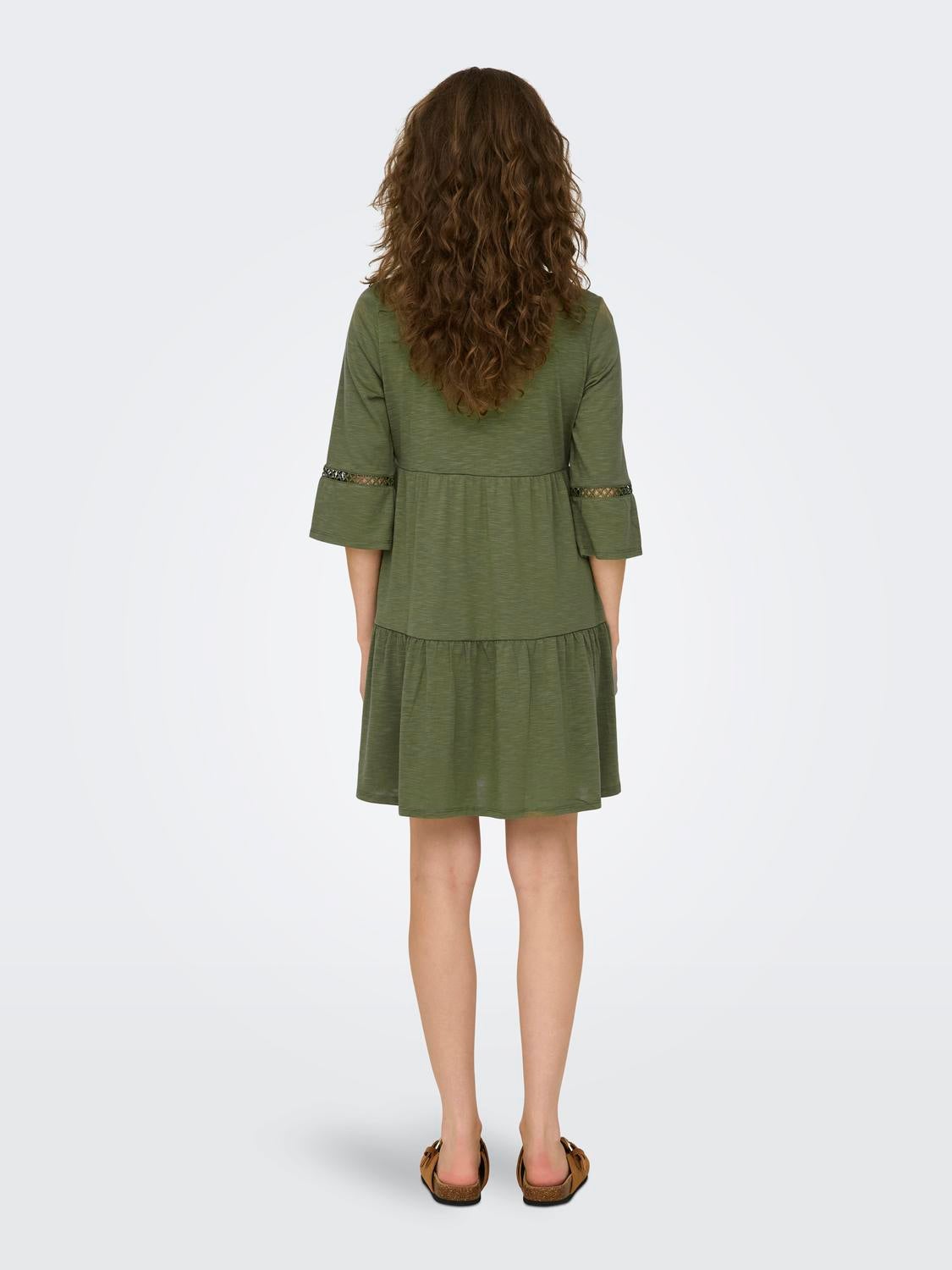 JDYDORA Kurzes Kleid Dusky Green