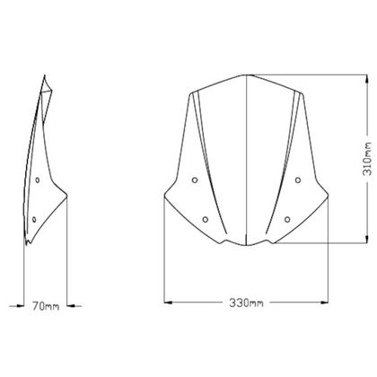 Saute vent Puig SPORT pour version S -R-RS - Noir