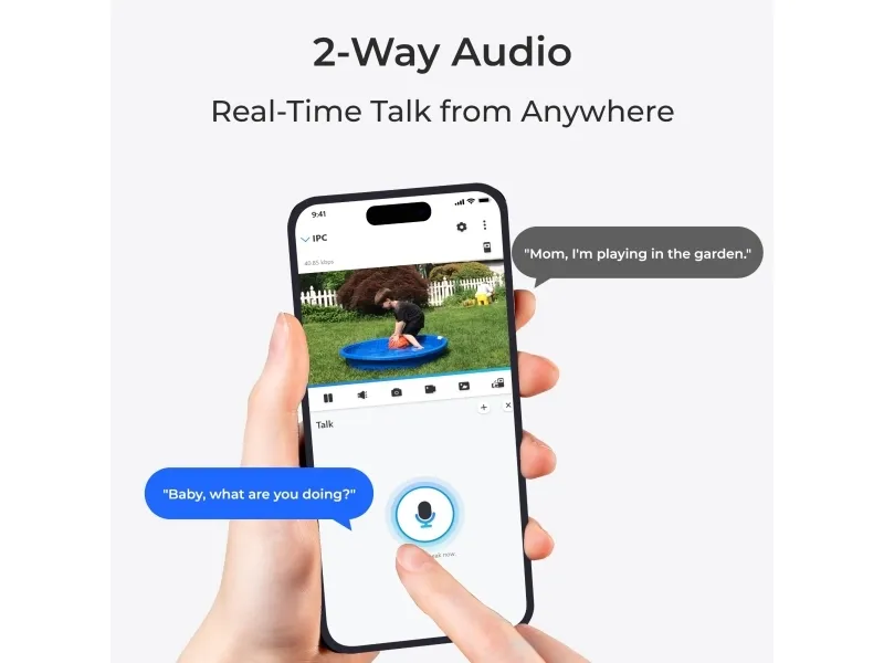 Reolink Go Series G330, IP-sikkerhedskamera, Udendørs, Trådløs, Google Assistant, Væg, Hvid