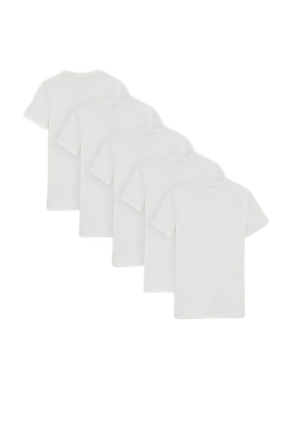 WE Fashion t-shirt - set van 5 wit
