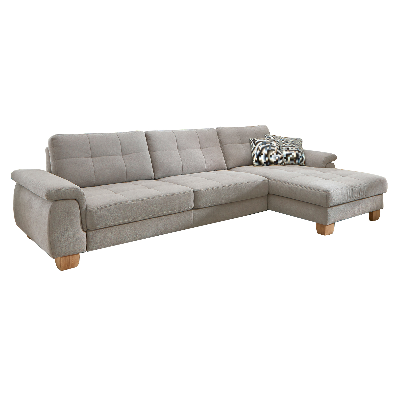 polsterpower Ecksofa - alu - Basismodell - Canape rechts