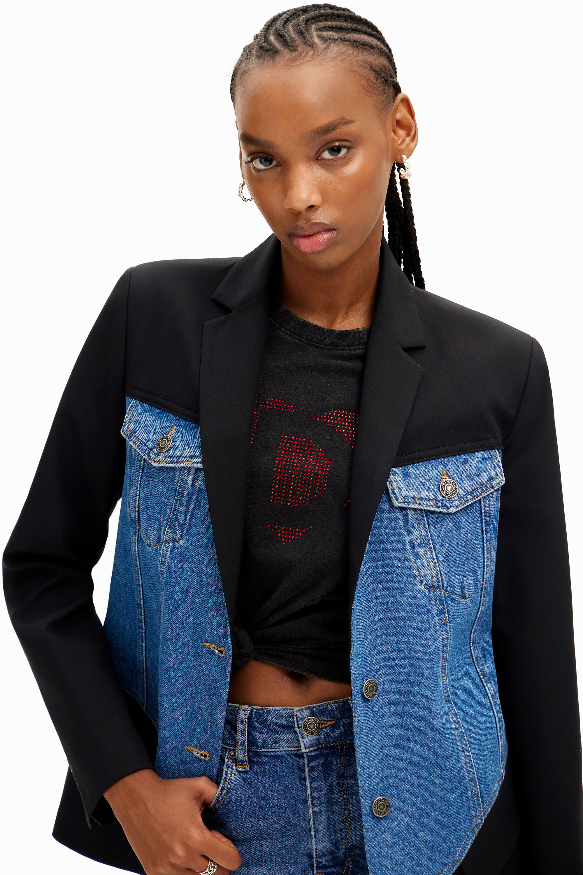 Blazer híbrida trucker