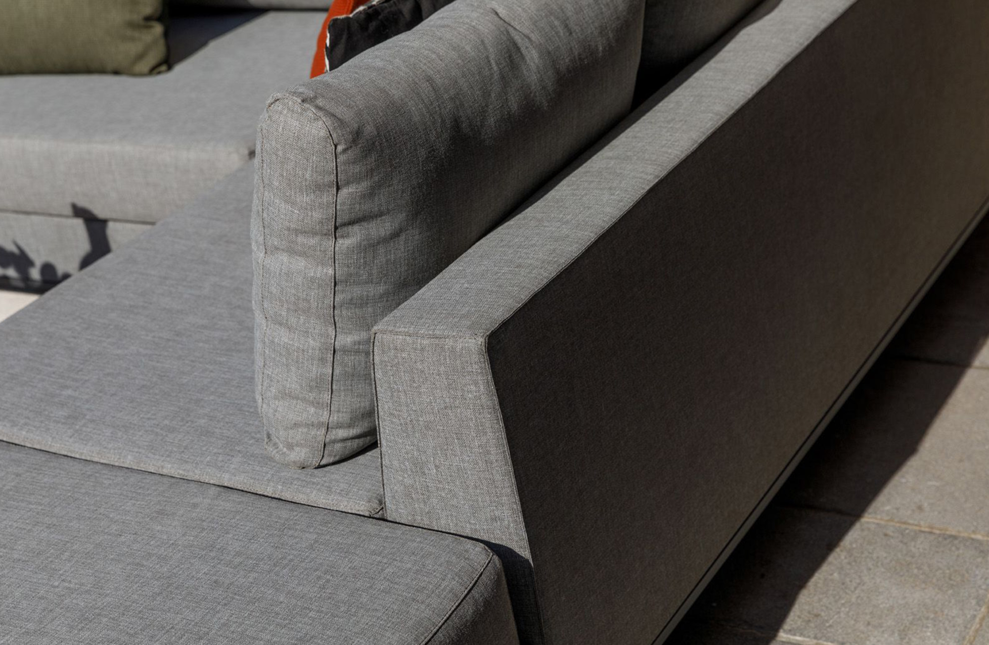 Loungeset Sicilië links - Stone Grey