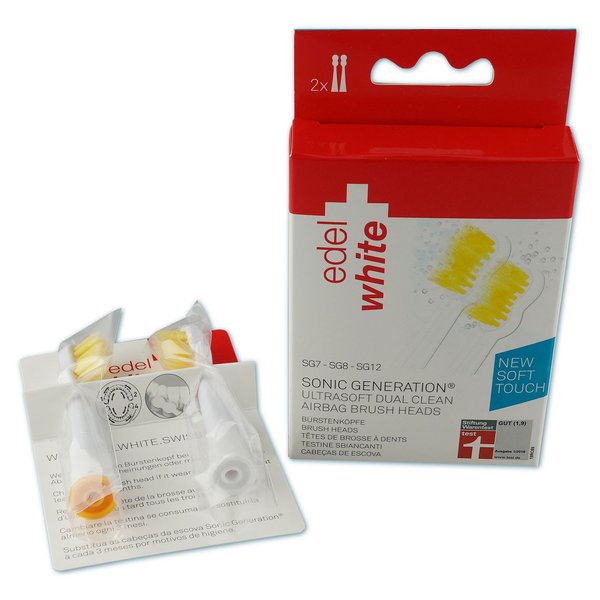 edel white Dual Clean Ersatzbürstenköpfe (2 St.)