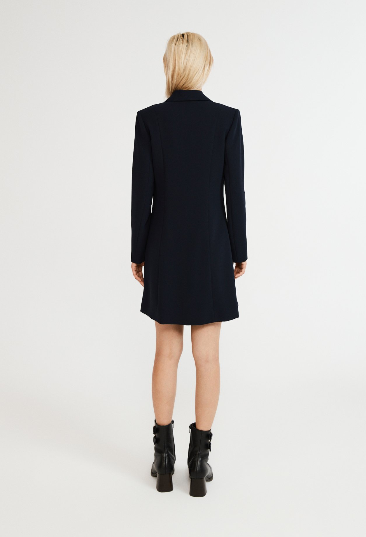 Robe courte blazer double boutonnage
