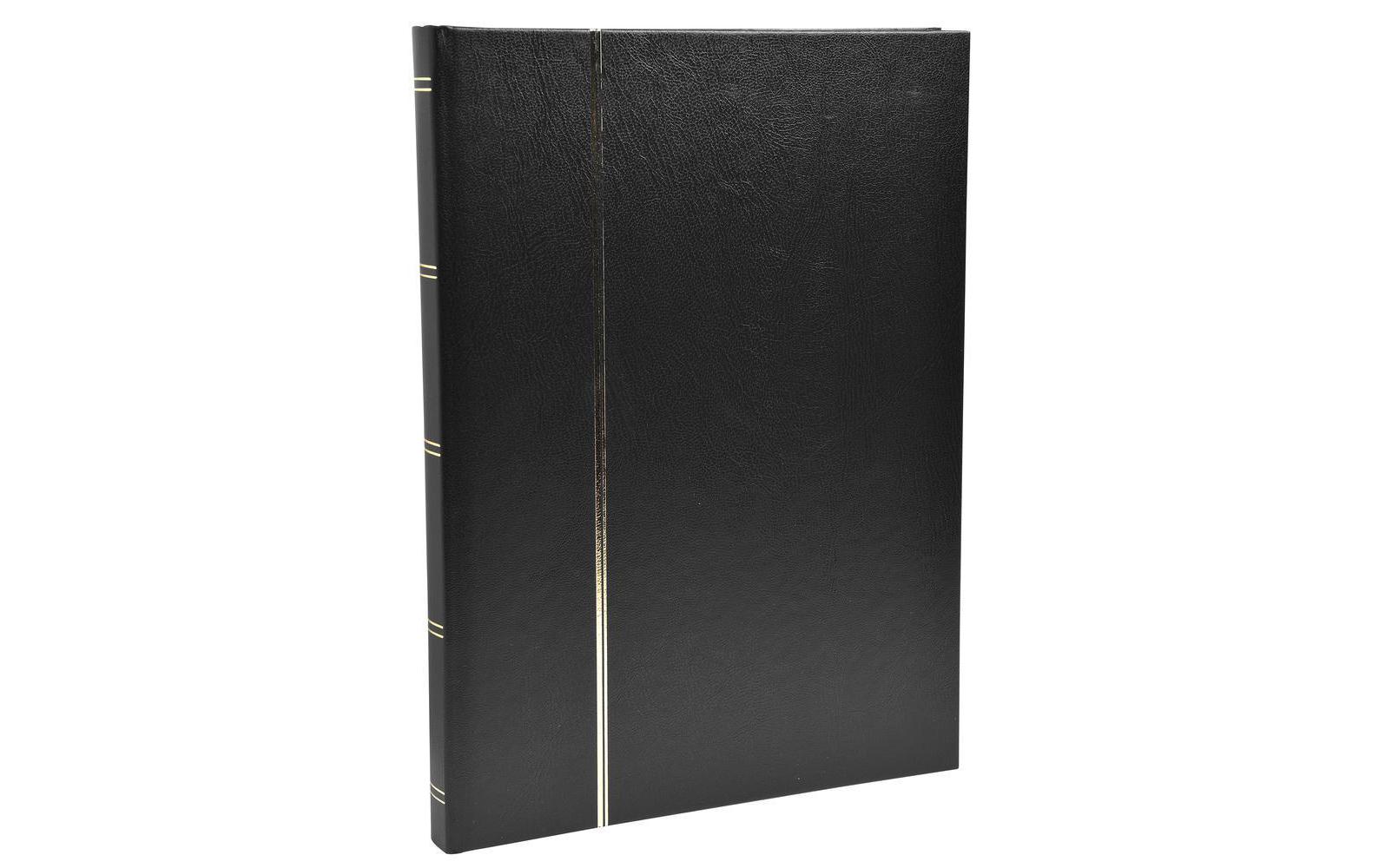 Sammelalbum Briefmarken, 22.5 x 30.5 cm, 48 Seiten, SchwarzAlbum zum Sammeln
