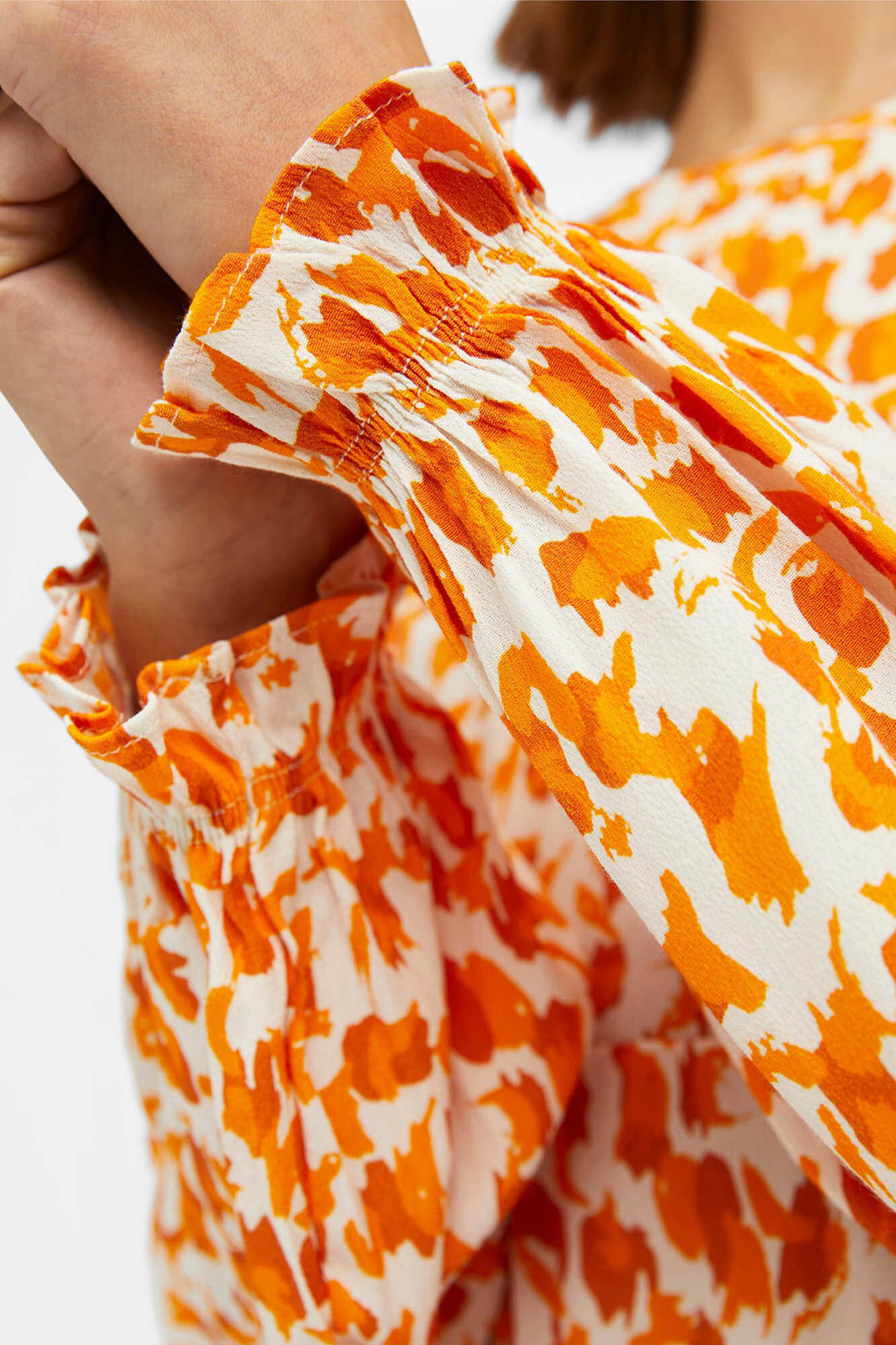 Vestido curto Ecovero - Laranja