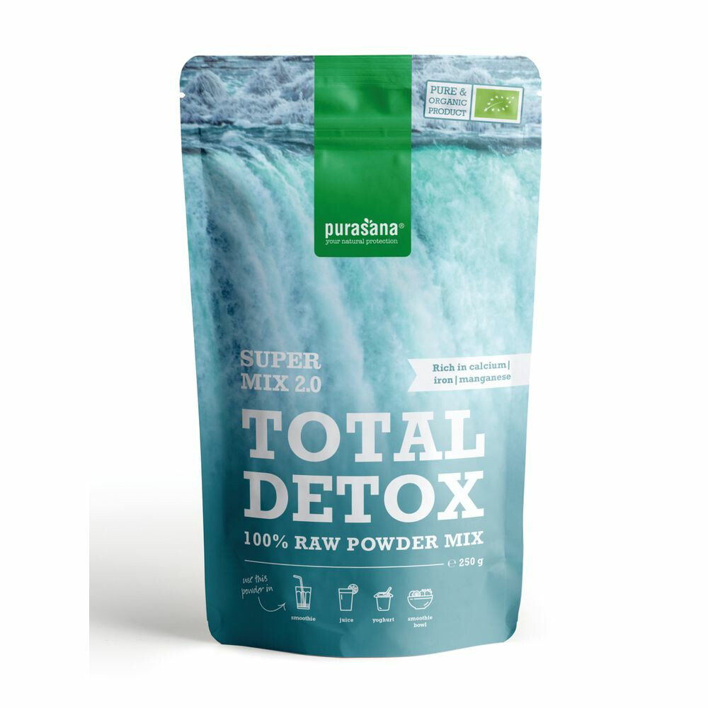Purasana Total Detox Poeder Mix 2.0 250 gr