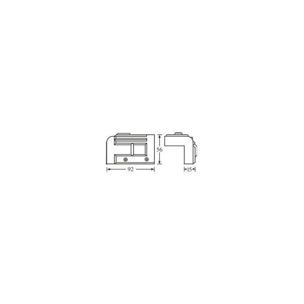 Adam Hall 4071 Cabinet Corner plastic