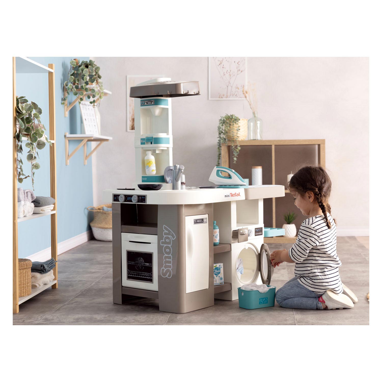 Smoby Tefal Keuken met Huishoudstation, 36dlg.