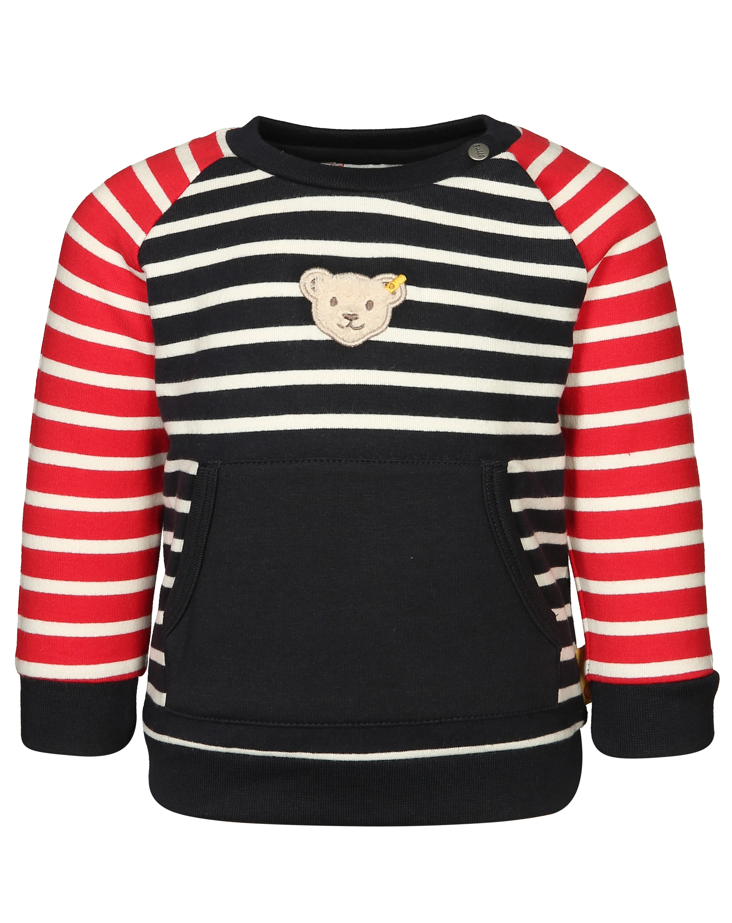 Sweatshirt PAPER PLANE gestreift in navy