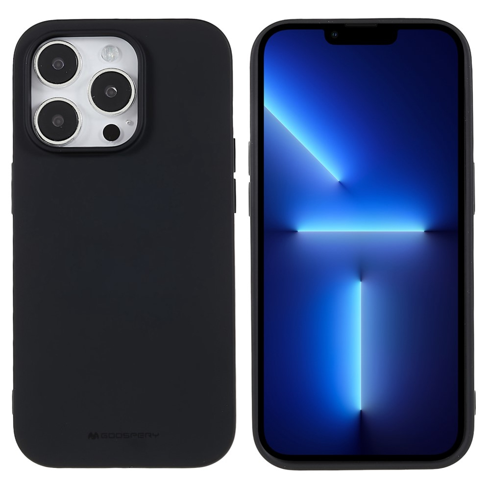 Mercury Goospery - iPhone 14 Pro Gummi Case Hülle - Schwarz (Matt)