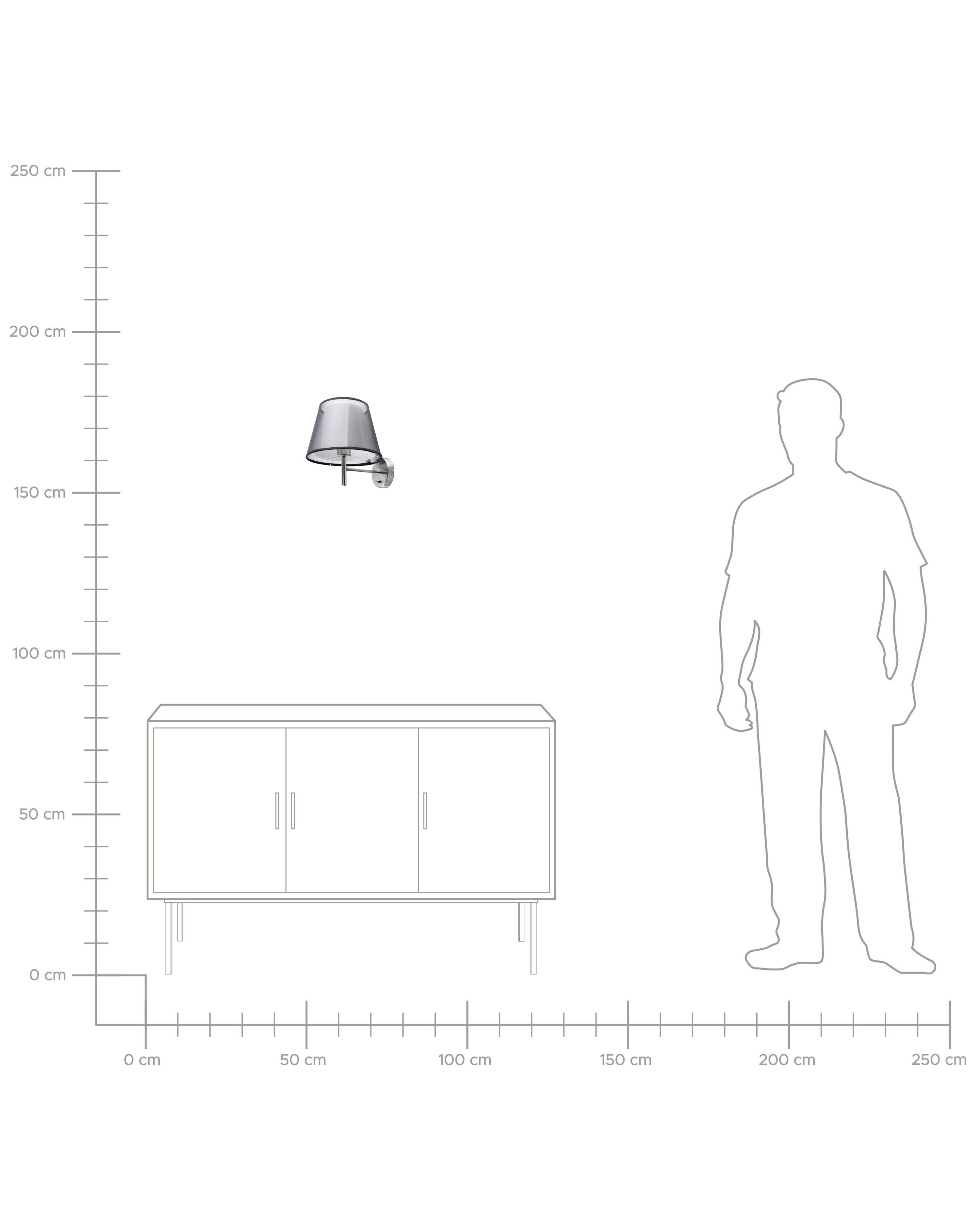 Wandlamp Plafondlamp COLUMBIA Metaal Zilver