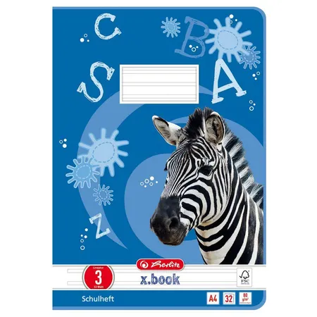 Herlitz Schulhefte DIN A4, 32 Blatt, Lineatur 03, 5 Stück