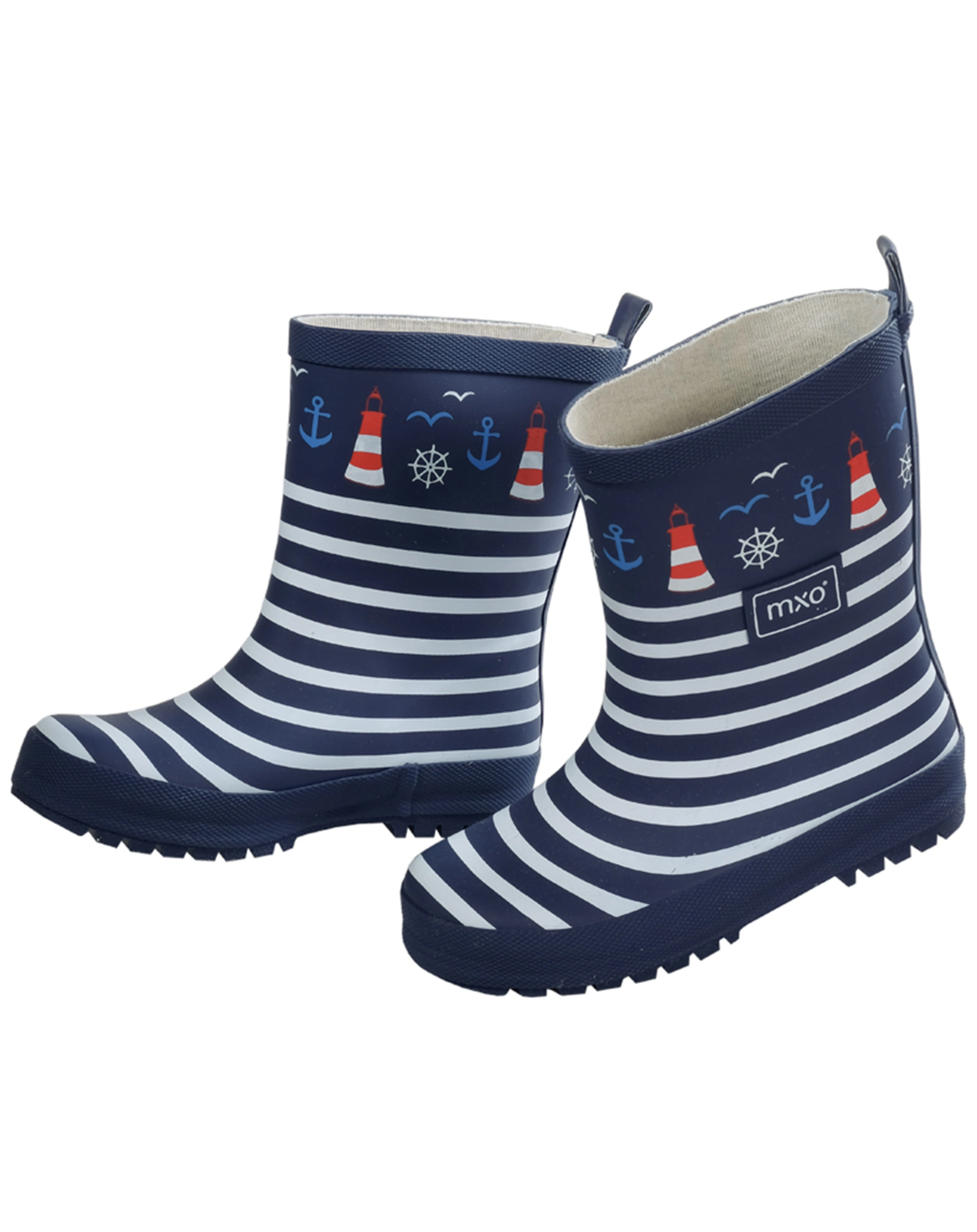Gummistiefel MARITIM gestreift in navy