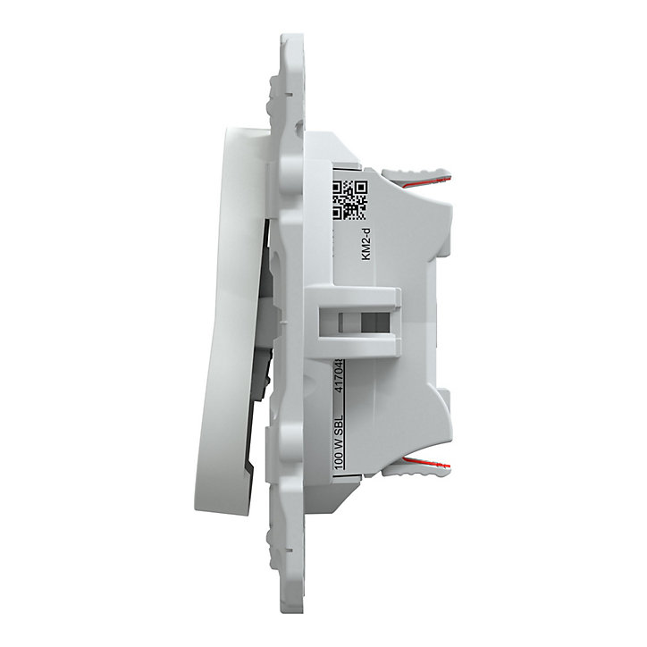 Interrupteur double va-et-vient Schneider Electric Ovalis blanc