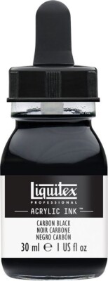 Liquitex - Acrylic Ink Blæk - Carbon Black 30 ML
