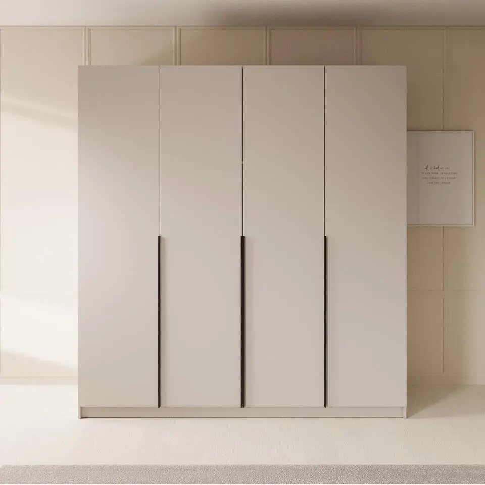 Meubella - Kledingkast Sabre - Beige - 200 cm