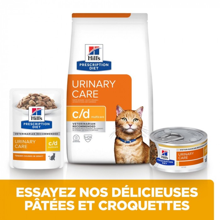 HILL'S Prescription Diet c/d Urinary Care Mutlicare au Poulet - Croquettes pour chat