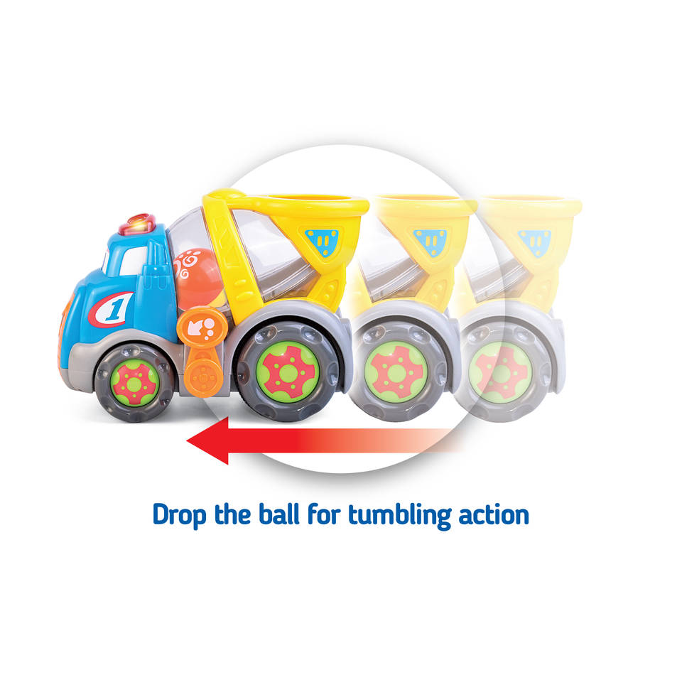 Happy Kid cementwagen met ballen
