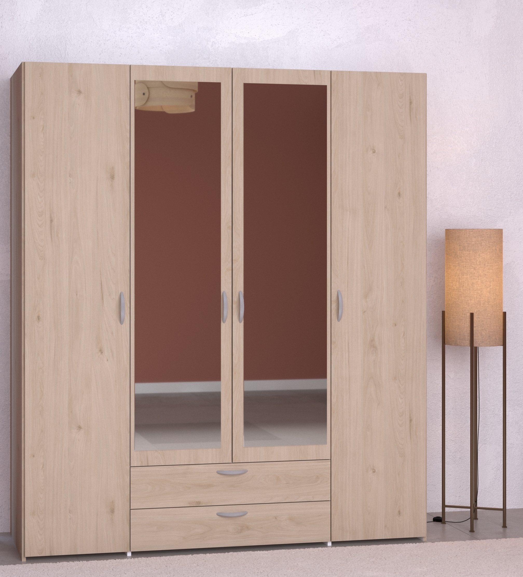 Parisot Kleiderschrank 4-türig 