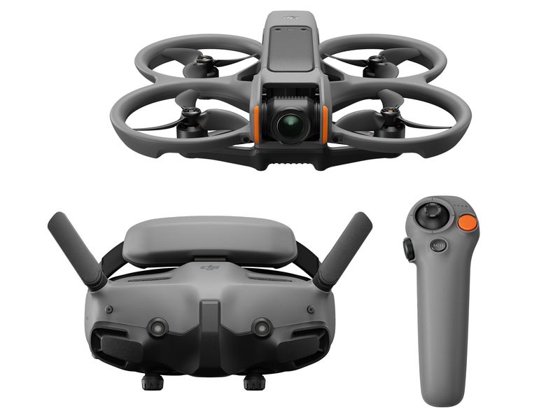 DJI Multikopter Avata 2 Fly Combo mit Goggles 3 (C1 | CE) Wendige Drohne mit 4K Kamera
