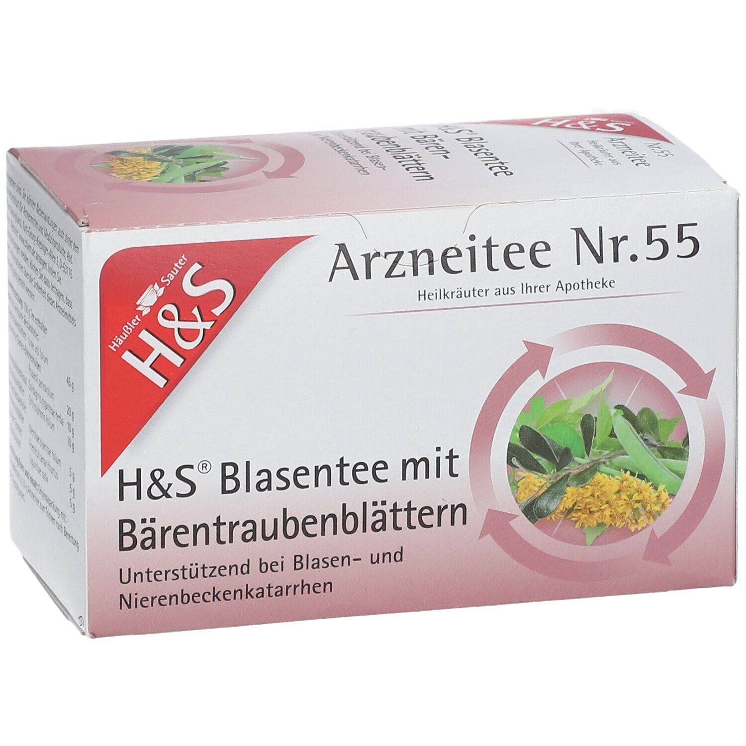 H&S® Blasentee mit Bärentraubenblättern