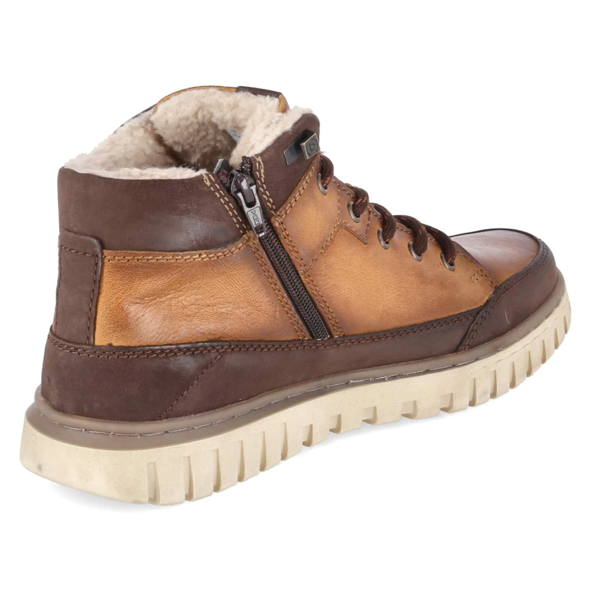 BugattiWinterboots - cognac / dark brown