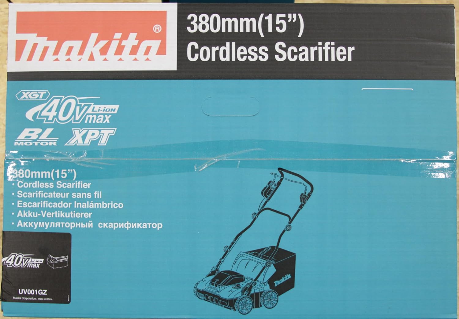 UV001GZ Akku-Vertikutierer 40V max. (ohne Akku, oder Ladegerät)