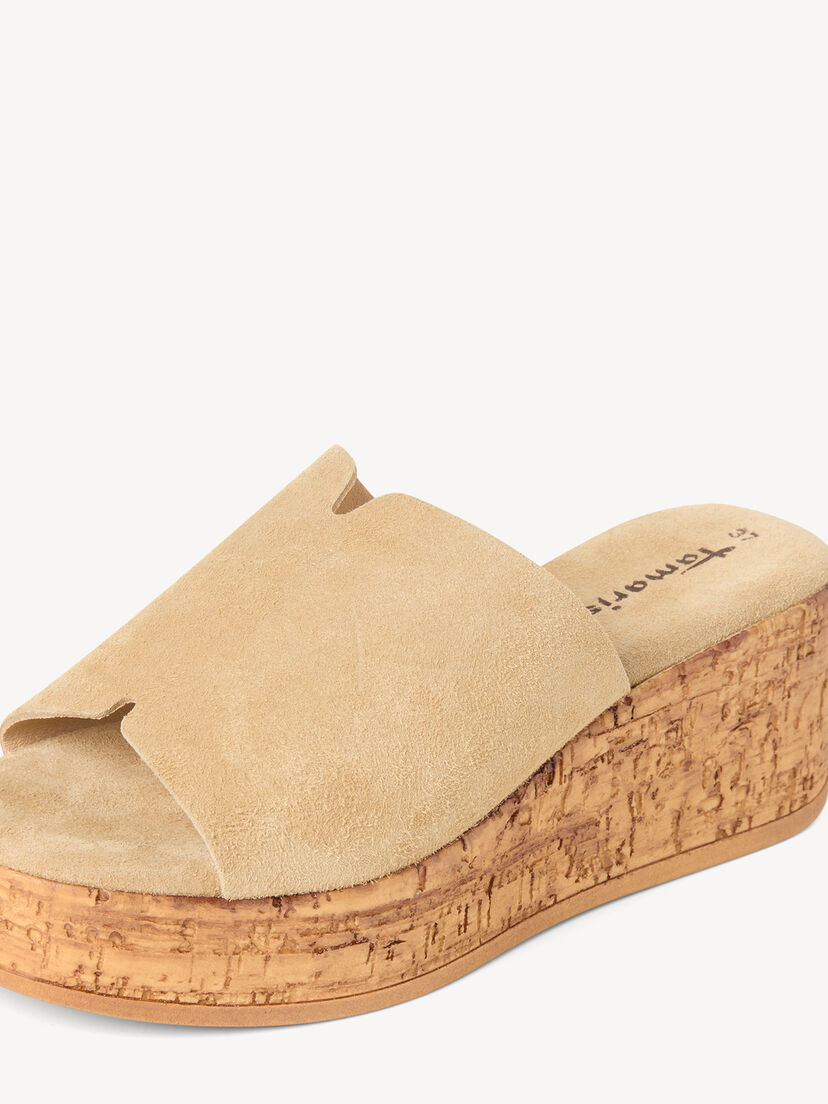 Leren Slipper - beige