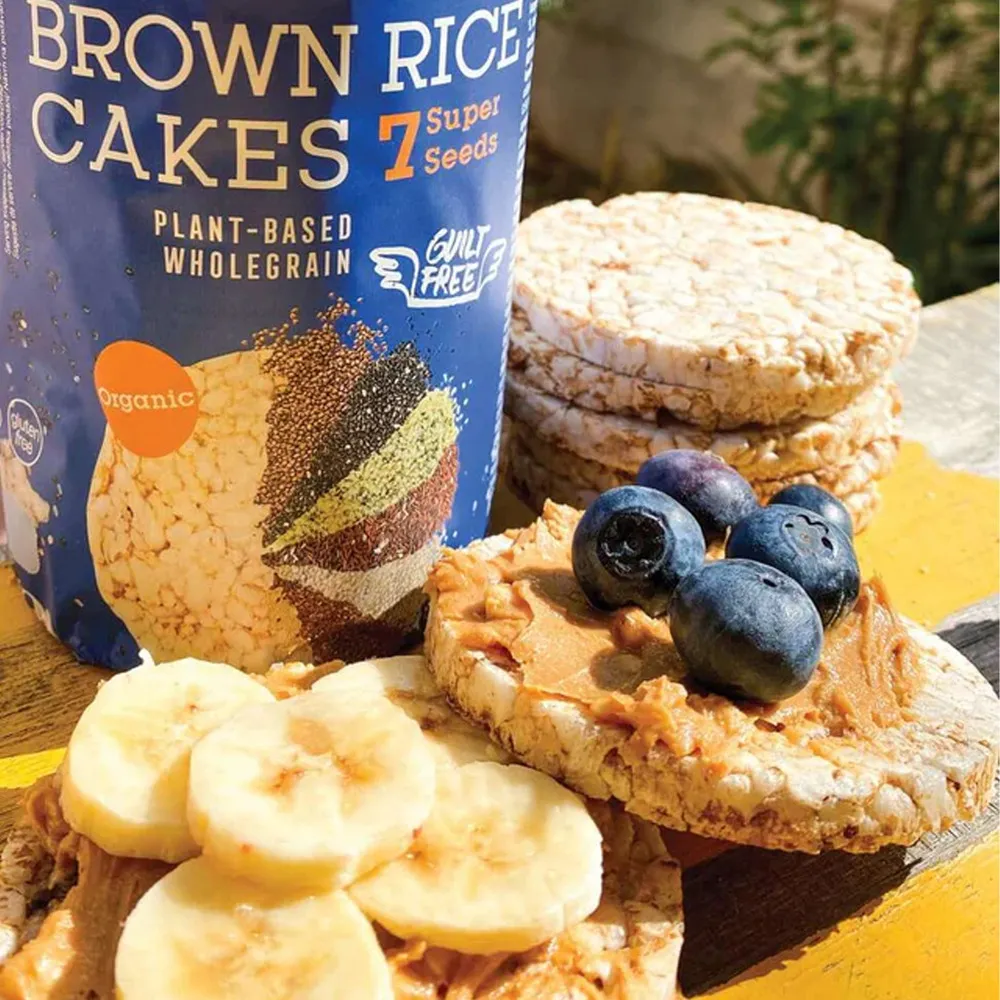 Bett´r Brown Rice Cakes 7 super seeds Ø - 120 g.