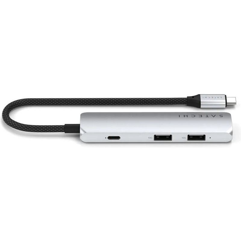 Satechi ST-P4SS hub & concentrateur USB Type-C 10000 Mbit/s Argent