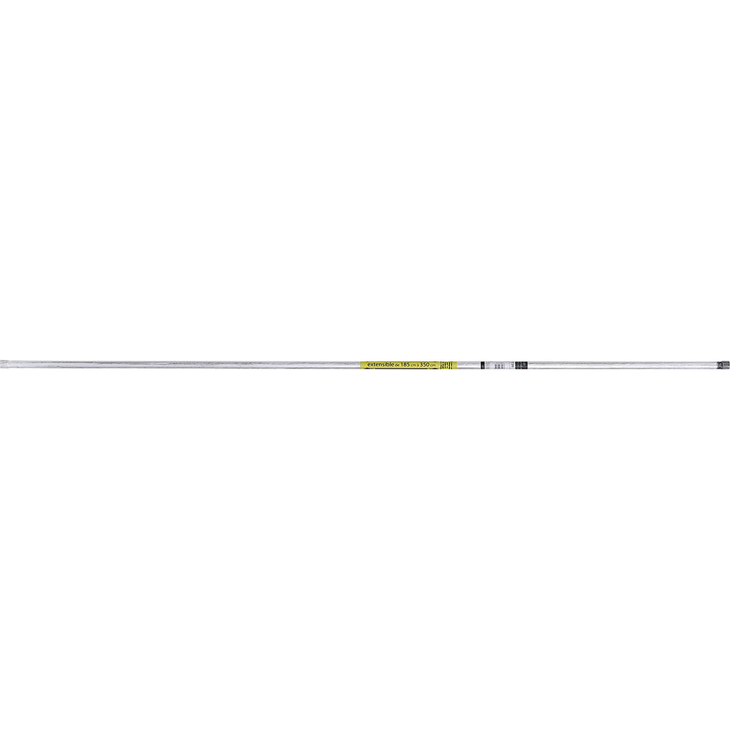 Barre pour tringle à rideaux extensible fer forgé blanche 1.85-3.50m