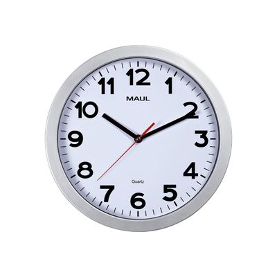 MaulStep - Horloge - mécanisme quartz - 30 cm - argent