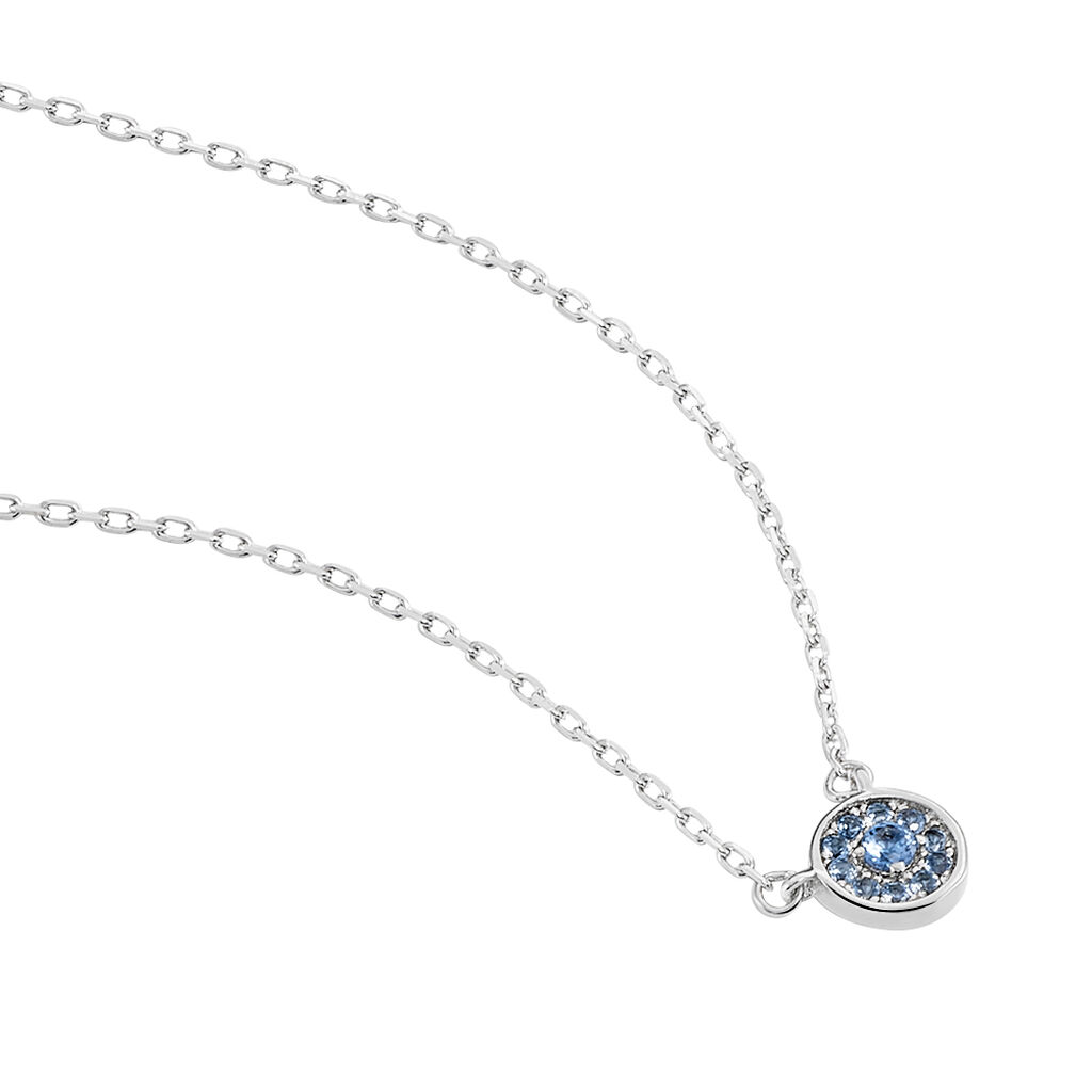 Collier Auxana Argent Blanc Oxyde De Zirconium