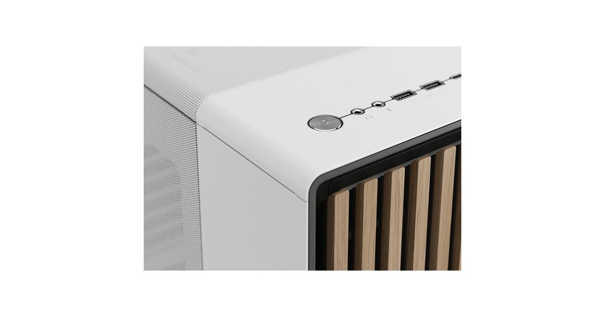 Fractal DesignNorth midi tower behuizing  (Wit | 2x USB-A | 1x USB-C)
