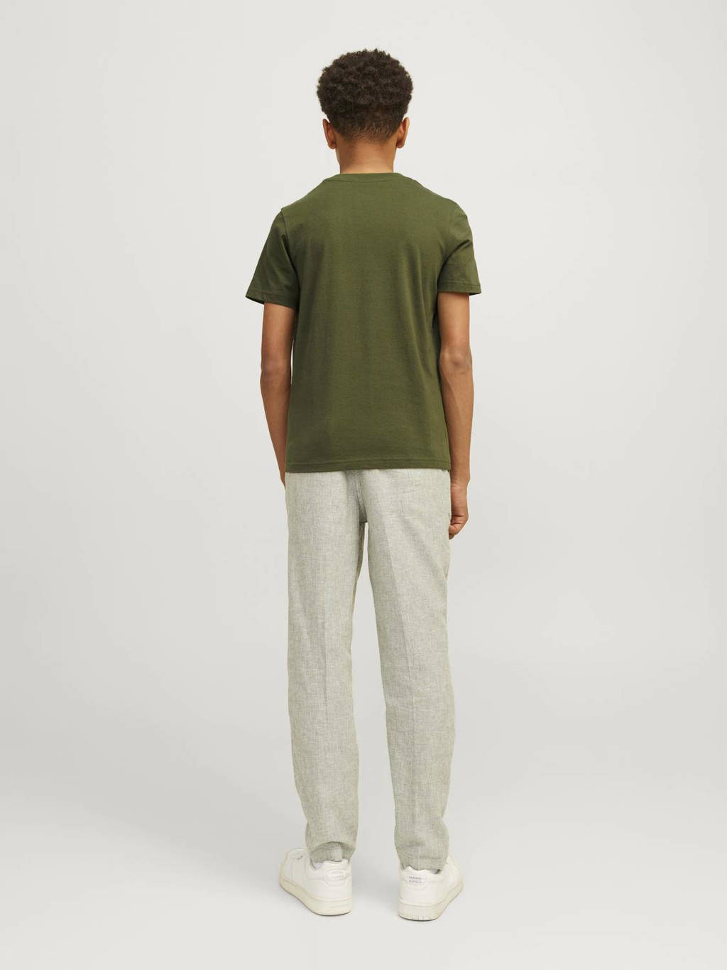 JACK & JONES T-shirt JCOMOUNTAIN met printopdruk donkergroen