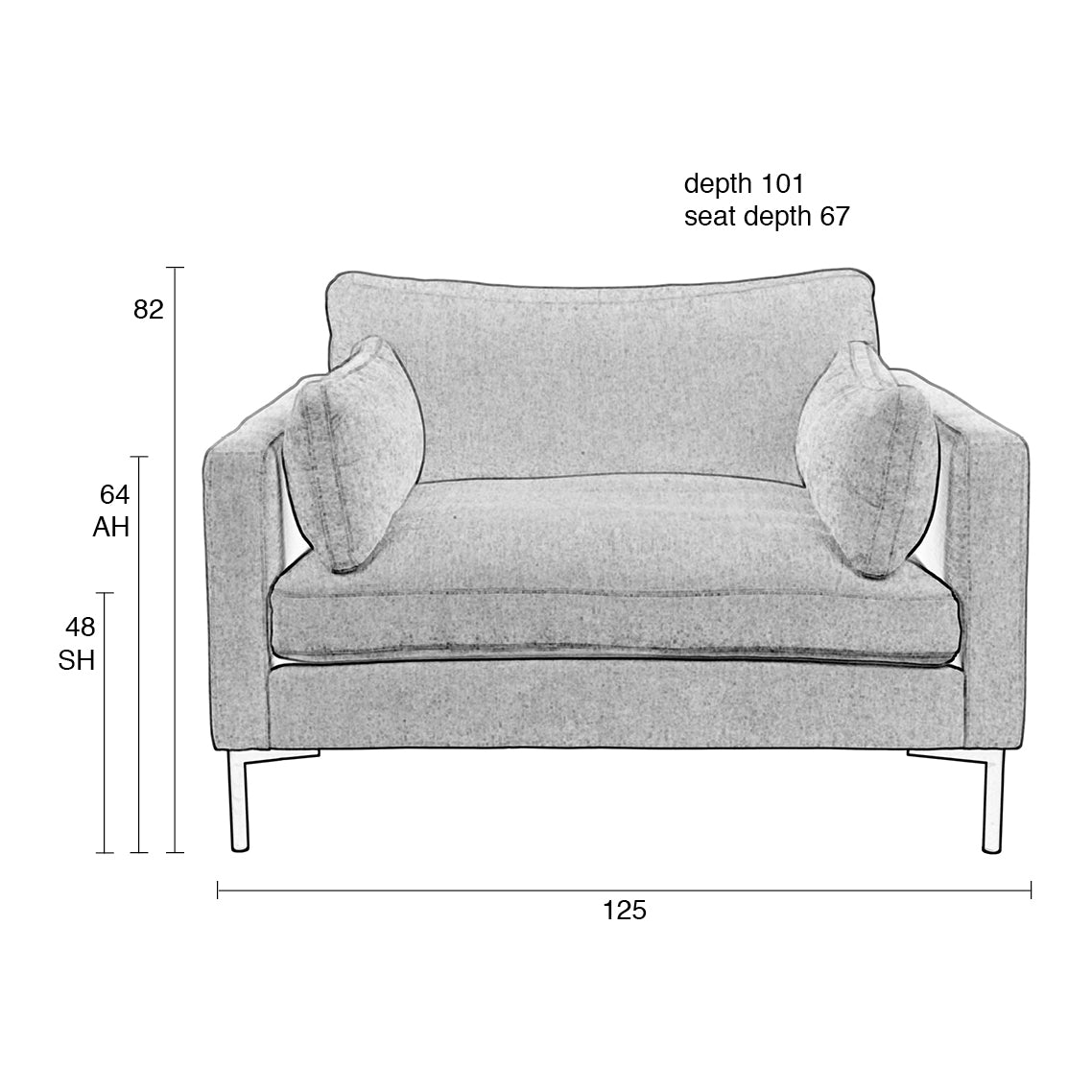 Zuiver Summer Loveseat - Latte