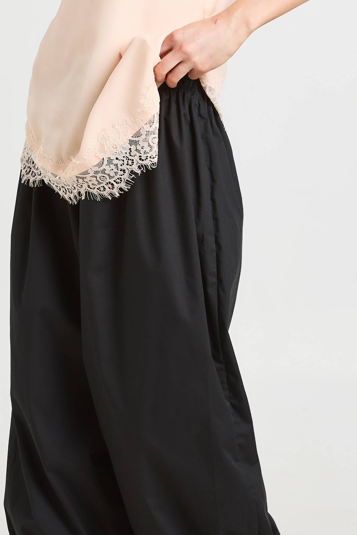 boohoo Pantalon Sarouel Taille Basse En Popeline Petite