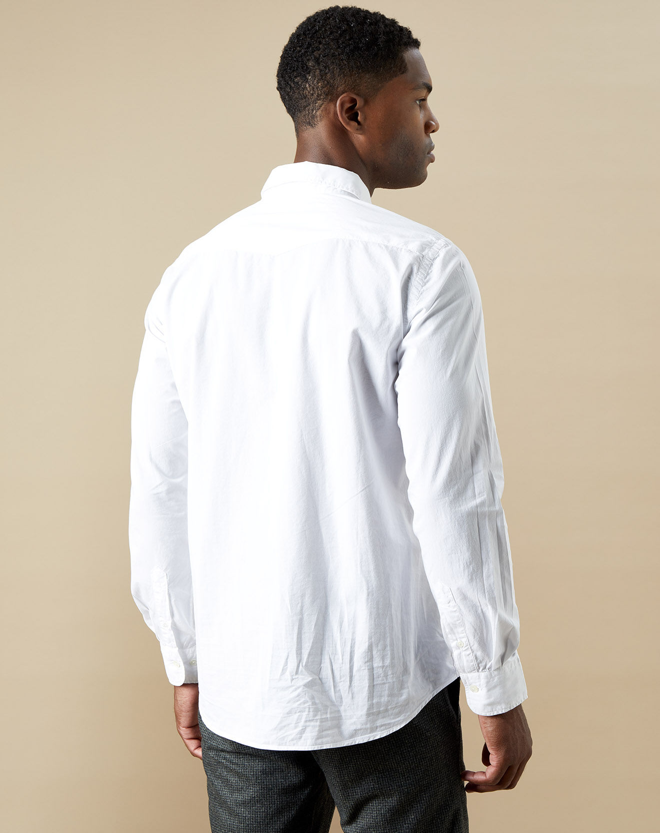 Hartford Chemise slim Storm Pat blanche