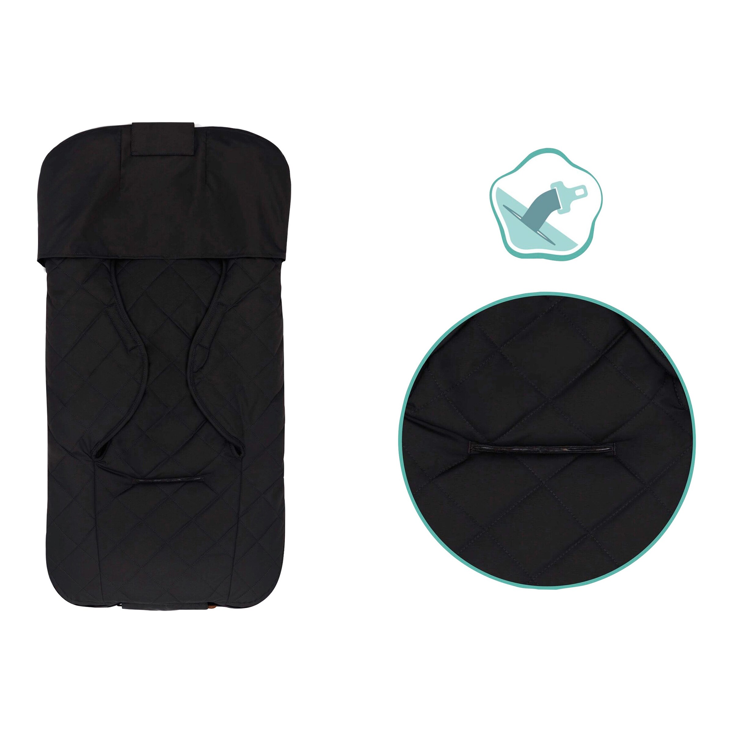 babycab Winterfußsack Nora schwarz