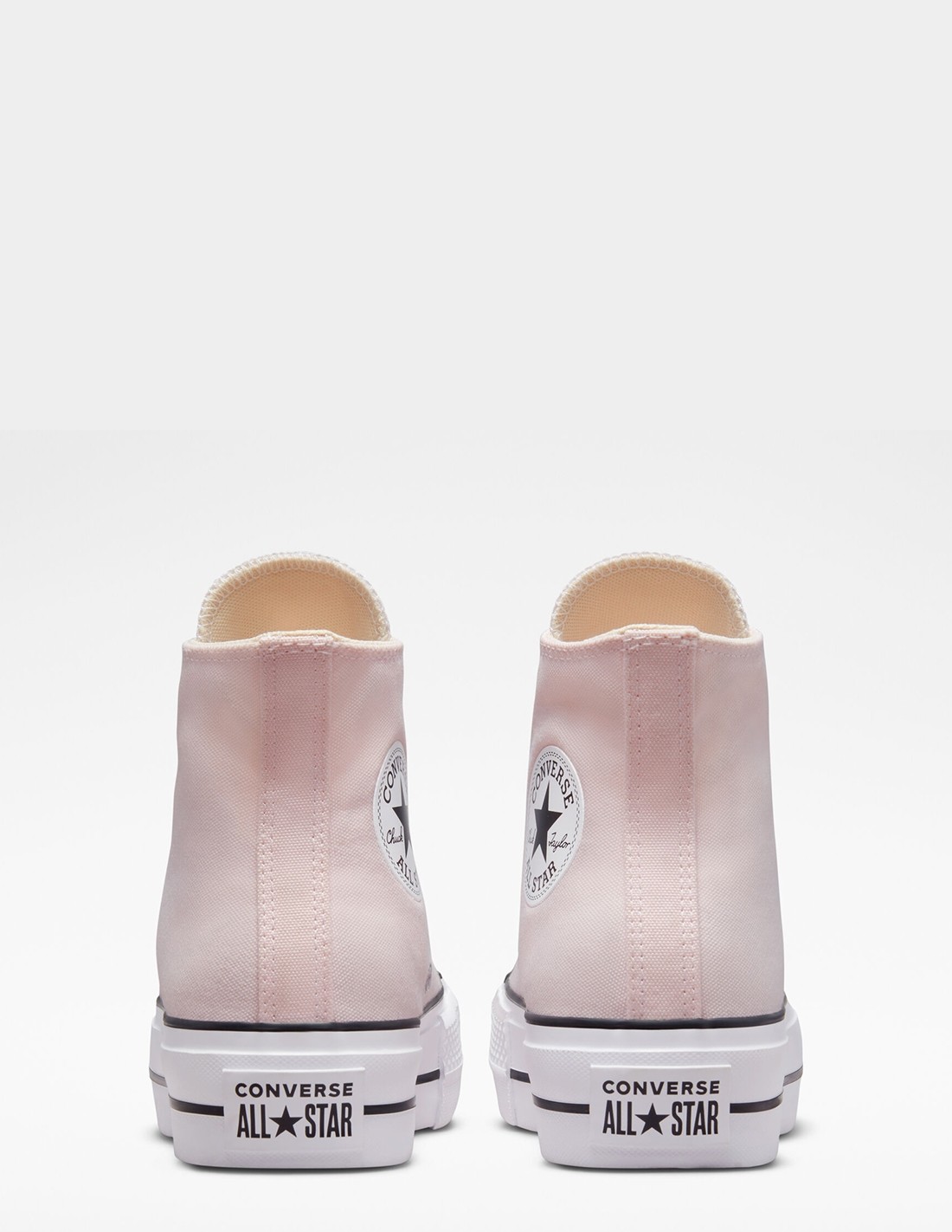 converse Sneakers compensées montantes femme ctas lift hi rose pale